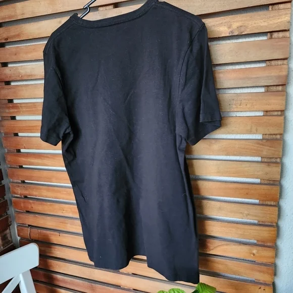 ZOO YORK INSTITUTE top t-shirt Size M short sleeve black - Picture 3 of 7
